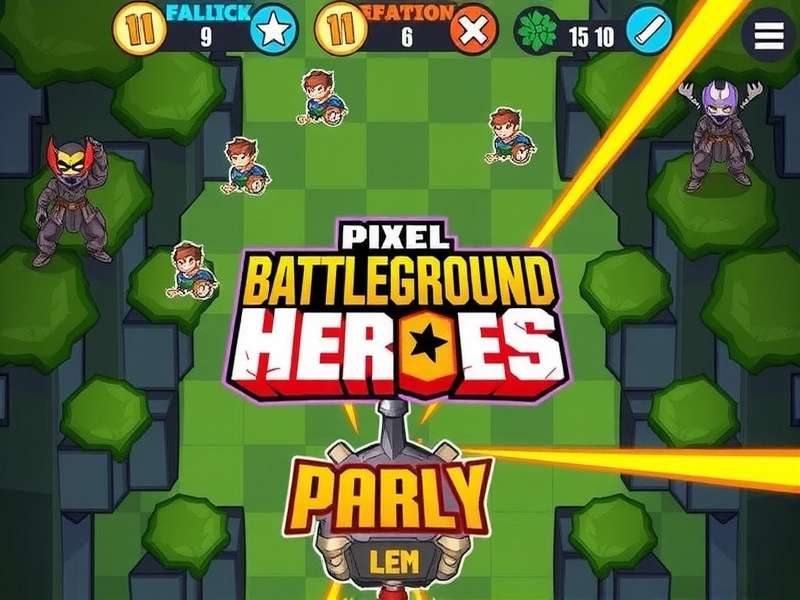 Intense 100-player battles in Pixel Battleground Heroes Pixel Battleground Heroes Gameplay